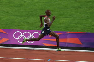 MO FARRAH SIDE ON RUNNING OLYMPIC GAMES 